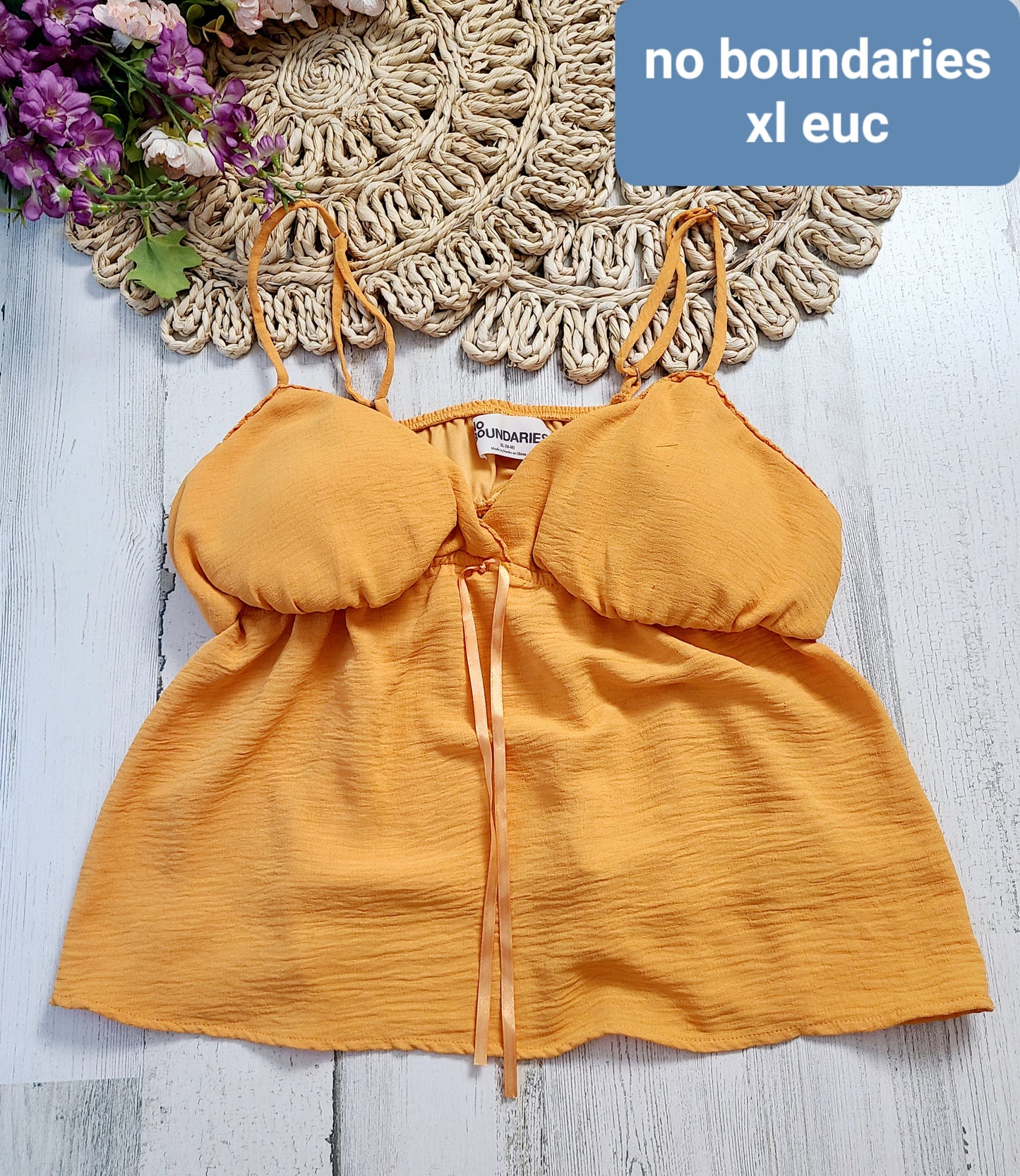 no boundaries orange tank xl