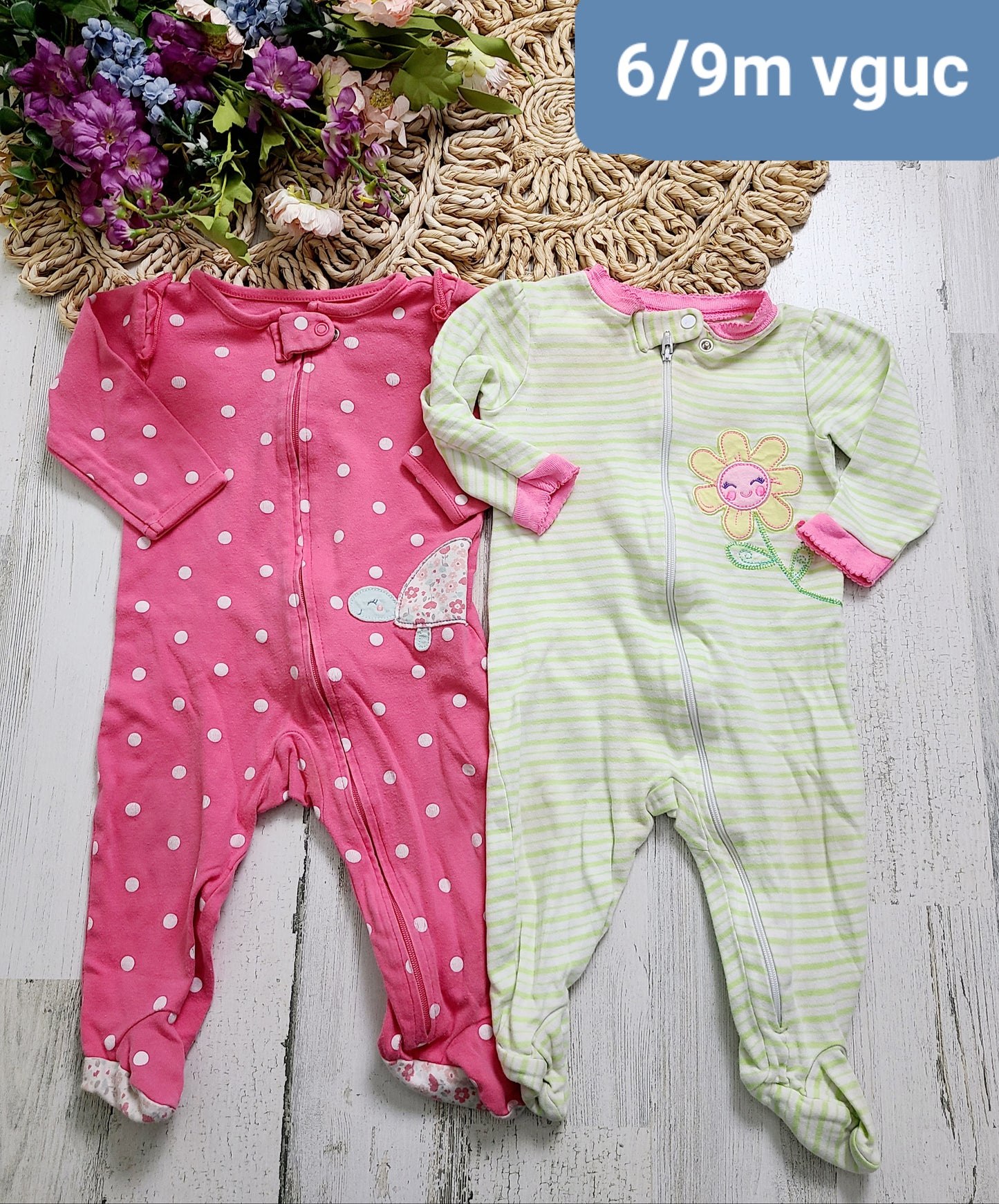 turtle and green stripes pj