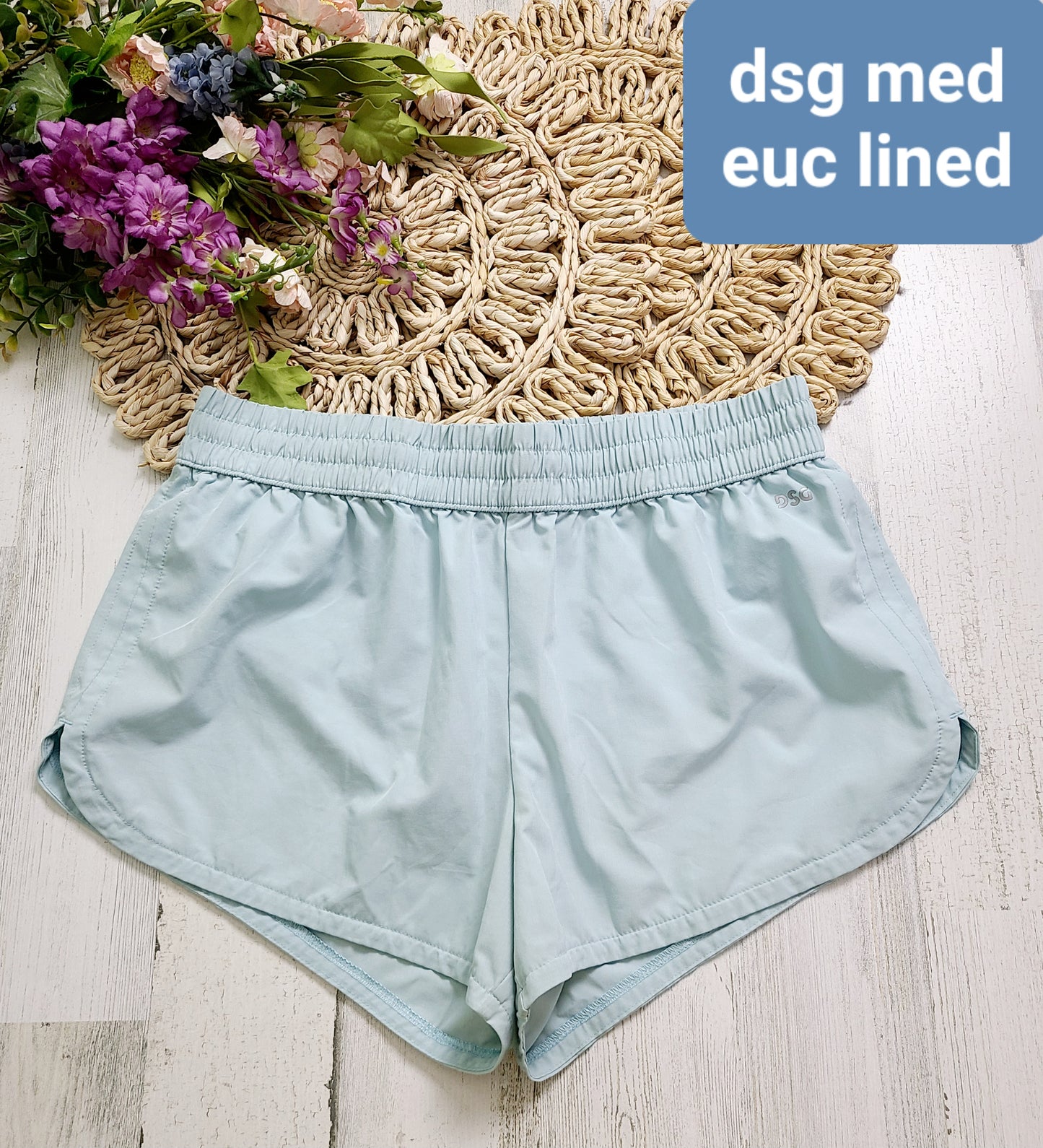 dsg baby blue lined shorts