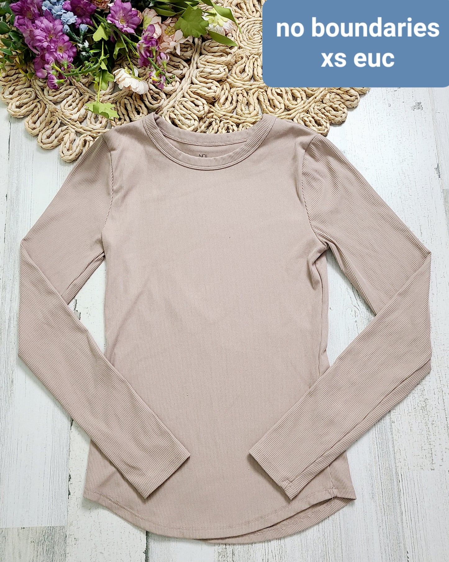 tan long sleeve no boundaries