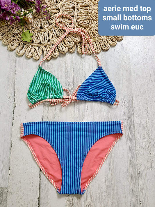 aerie green blue coral swim