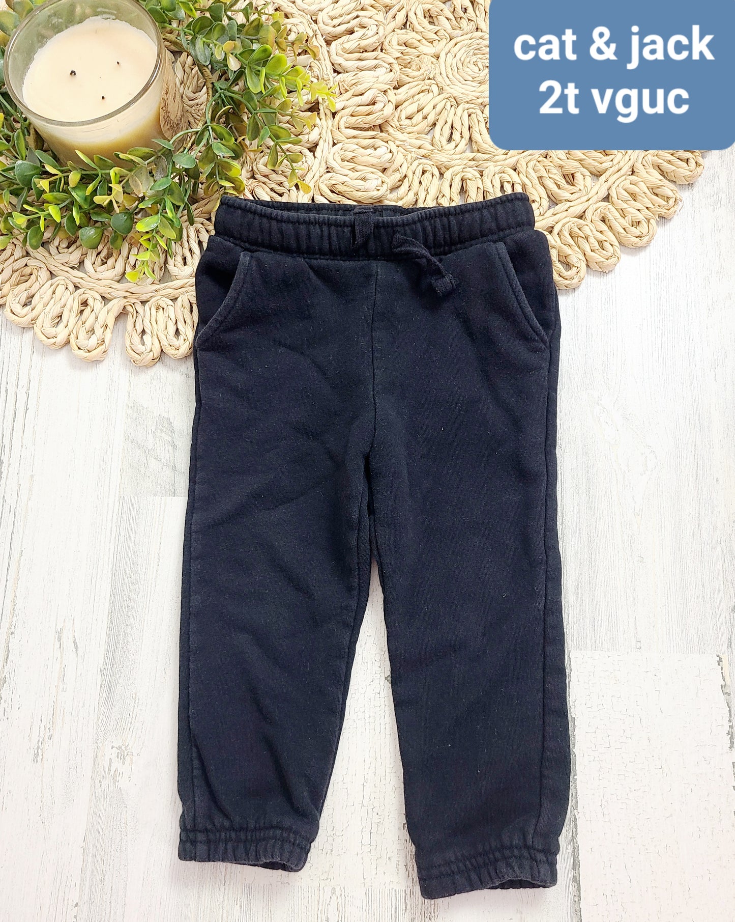 black joggers cat&jack 2t