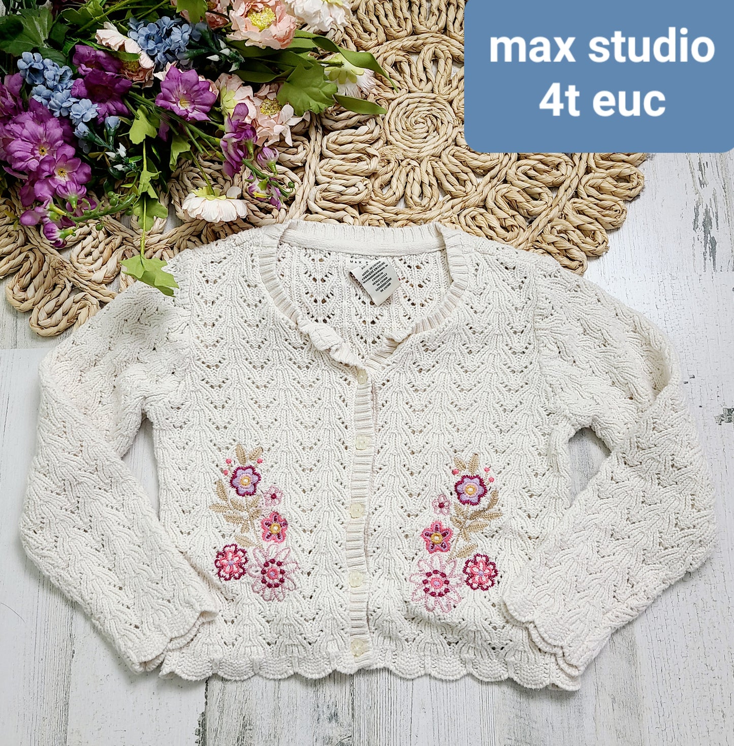 max studio knit cardigan