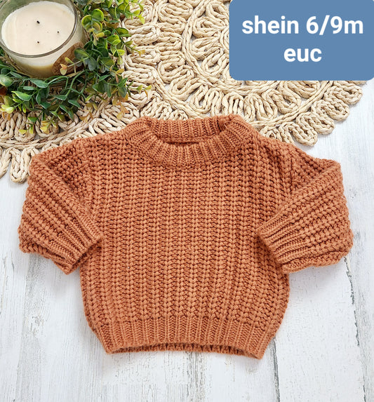 shein orange sweater baby