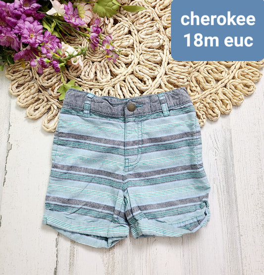 cherokee striped boys shorts