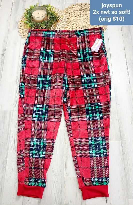 joyspun new plaid pj pants so soft