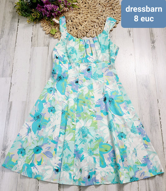 dressbarn blue floral dress
