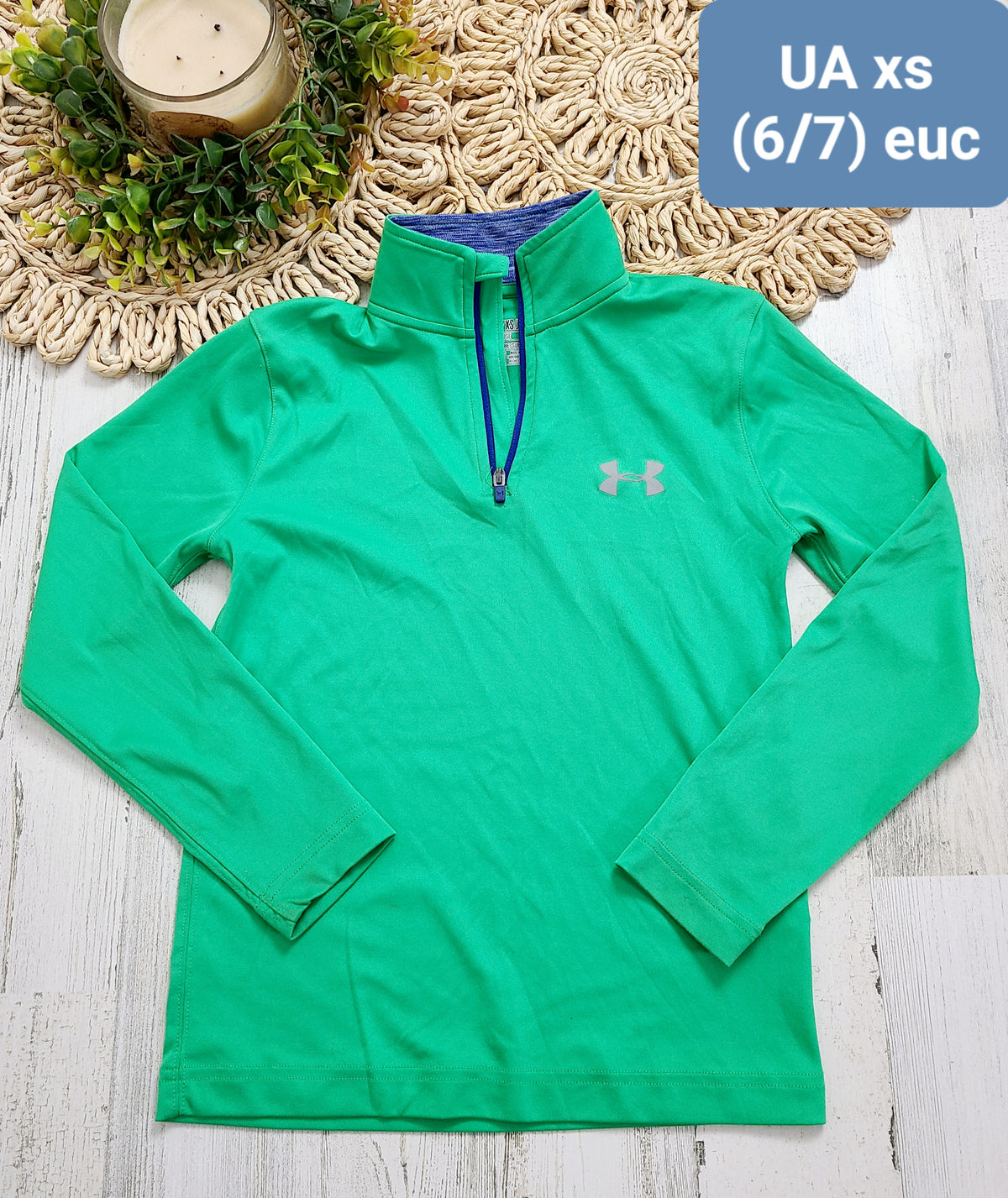 green under armour quarter zip