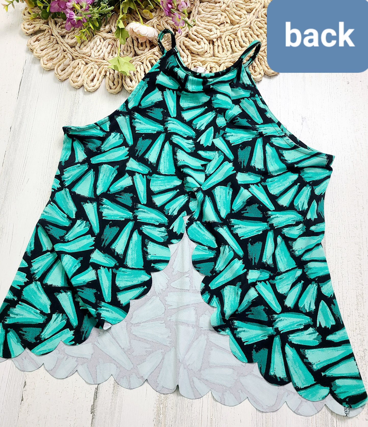 candies scallop tank open back