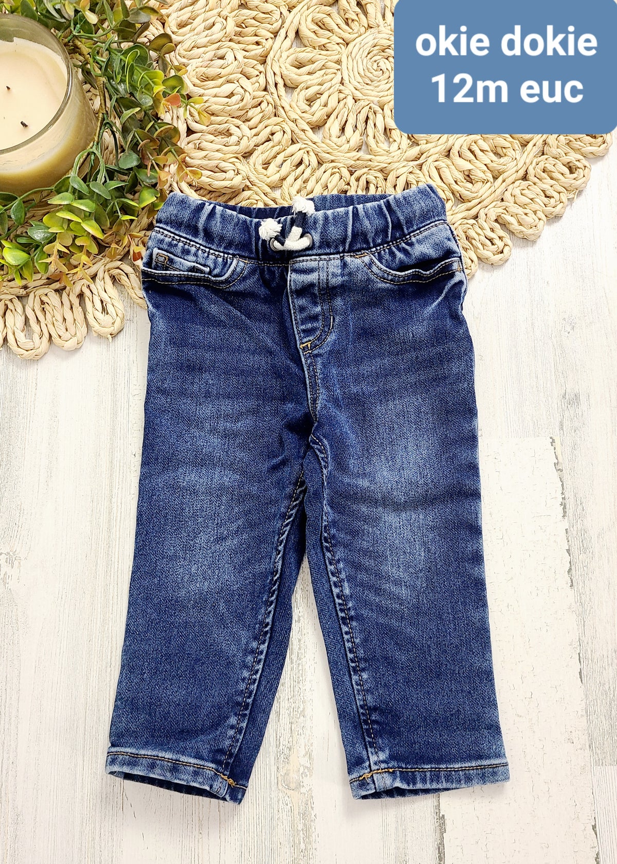 okie dokie 12m jeans drawstring