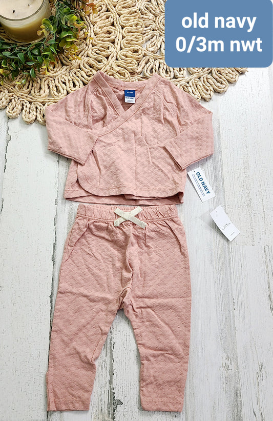 pink two piece set old navy nwt