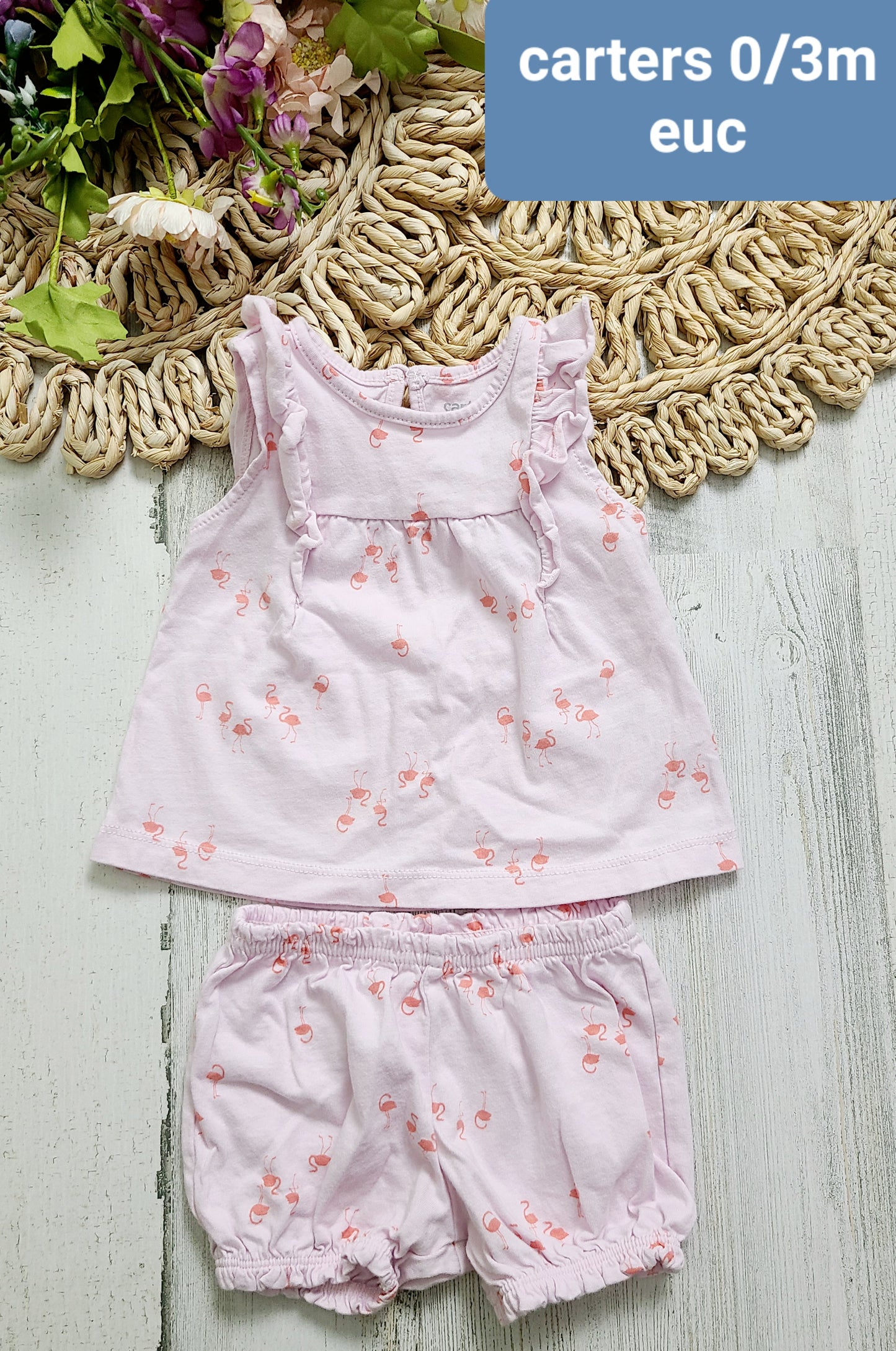 carters peplum tank and shorts