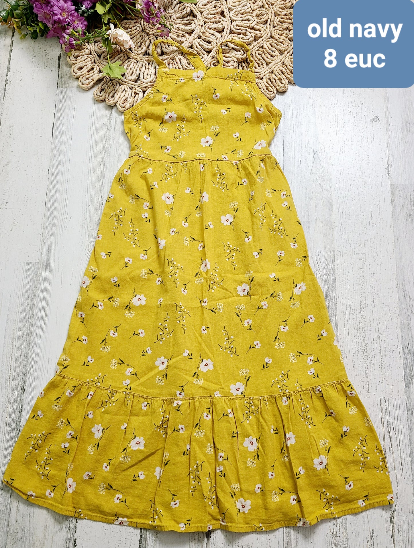 mustard dress old navy 8y