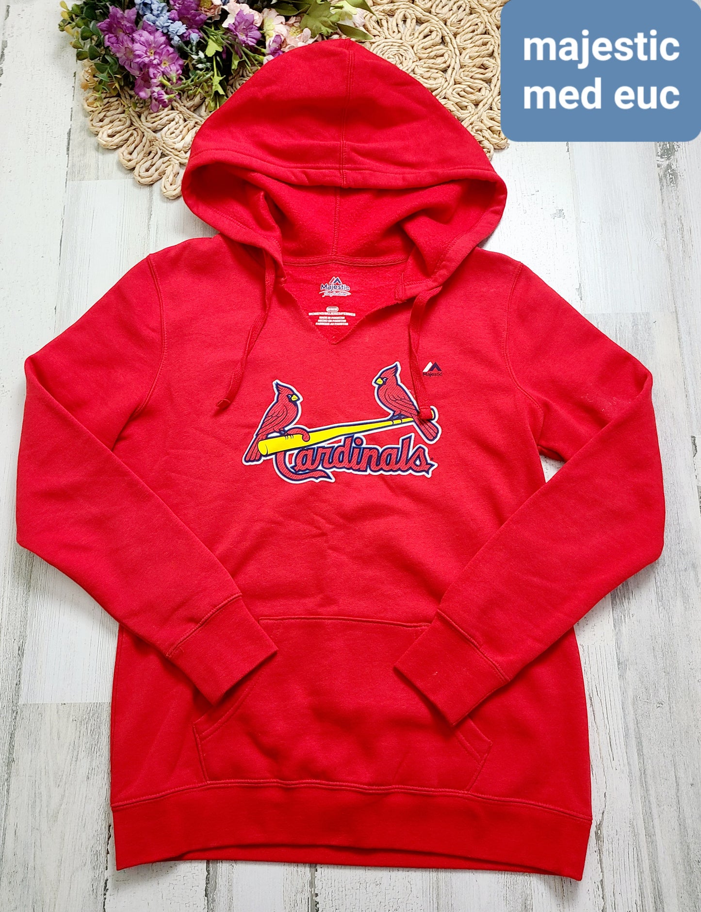 cardinals hoodie majestic