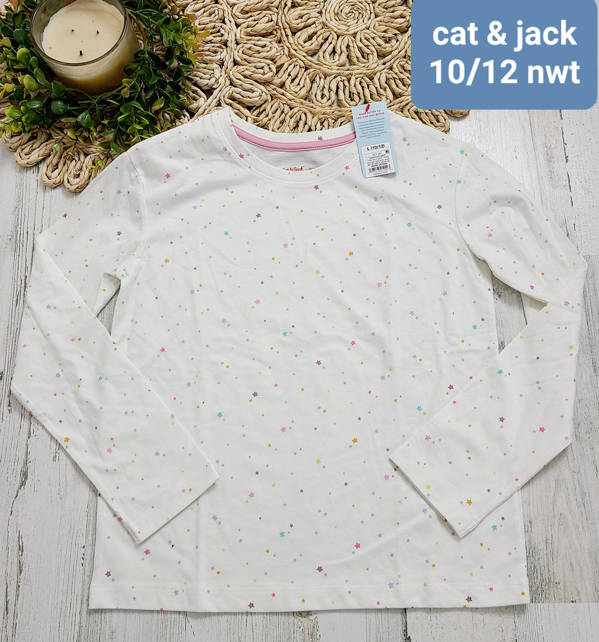 colorful sprinkle stars cat & jack nwt