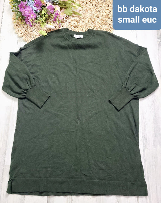 bb dakota green sweater dress