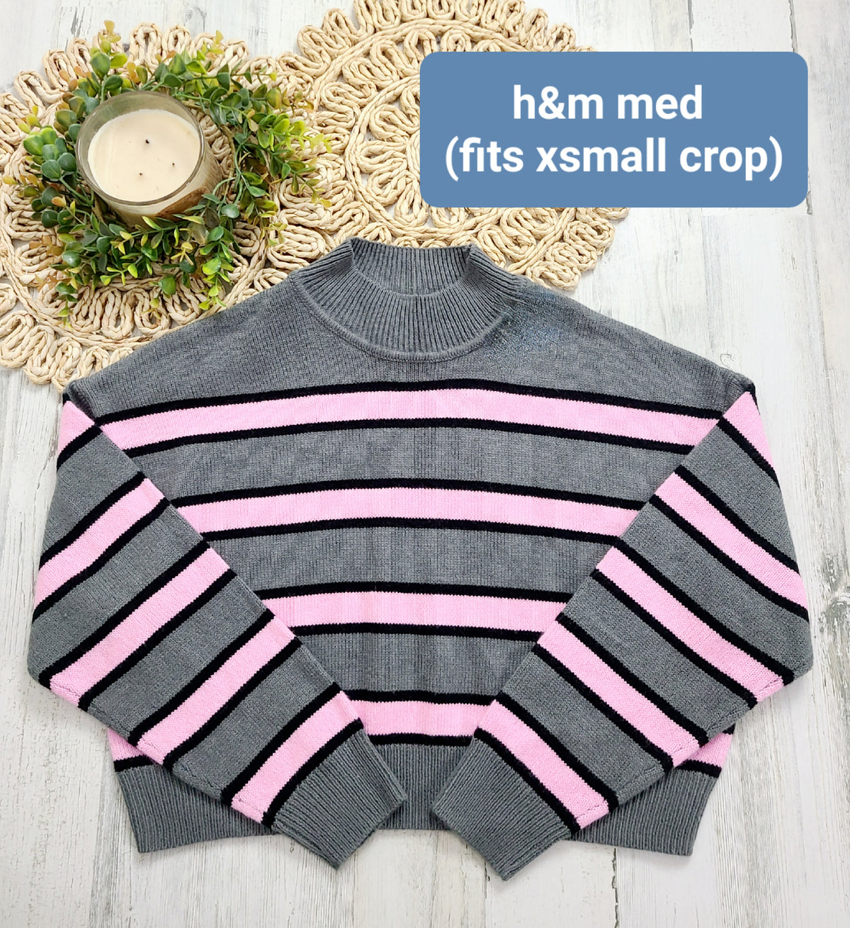 H&m pink stripe