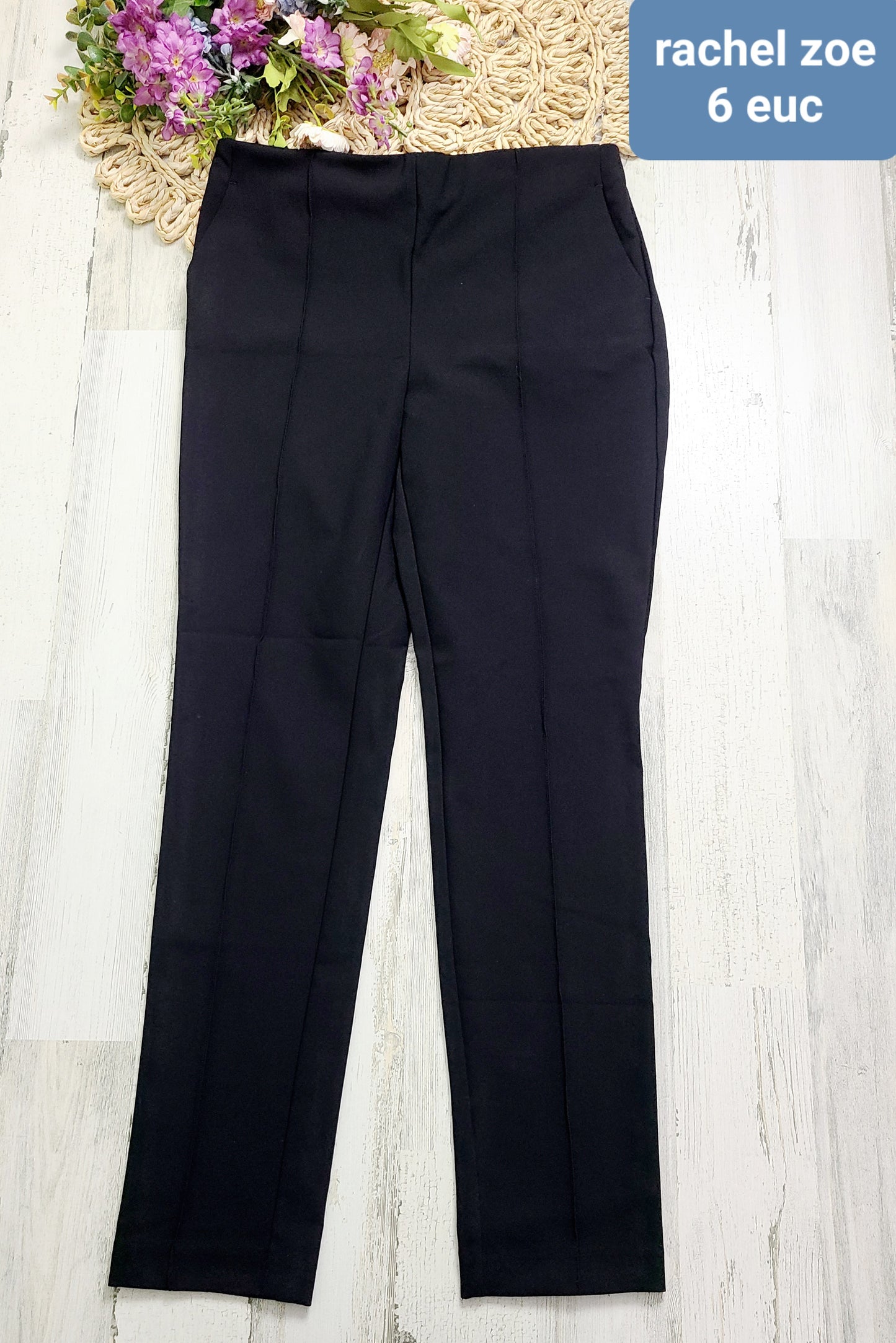 rachel zoe elastic black legging pants