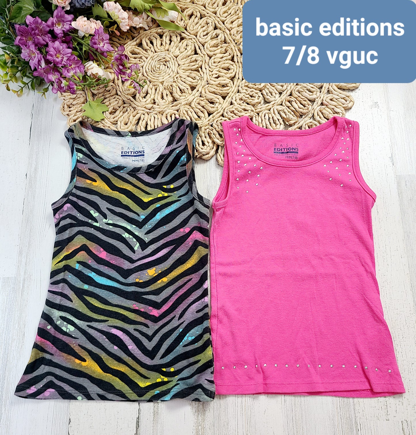zebra pink tanks