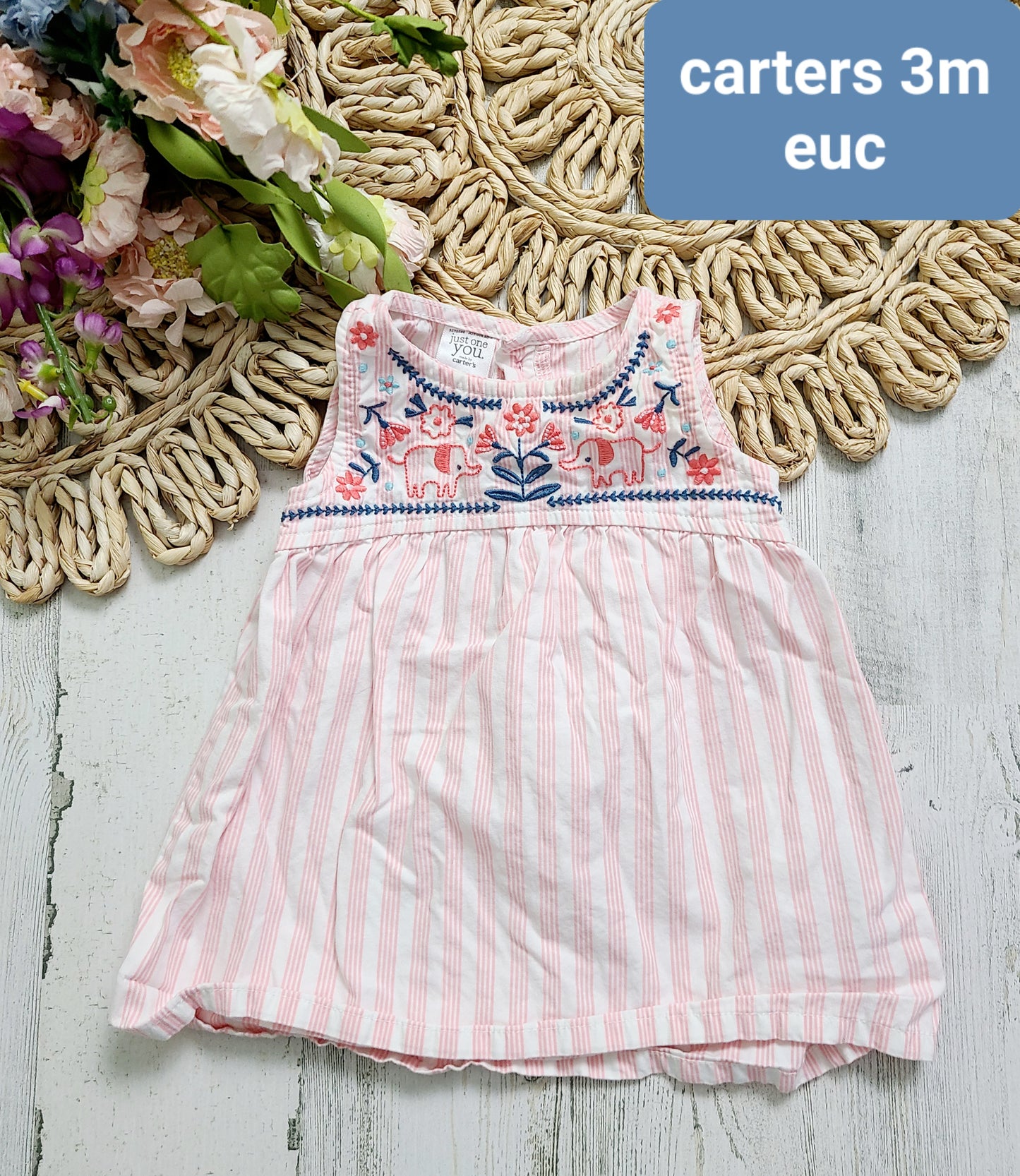 elephant stitched dress