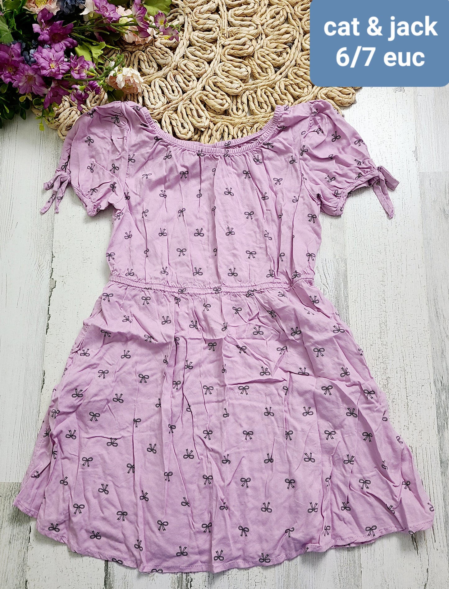 6/7y cat&jack bow dress