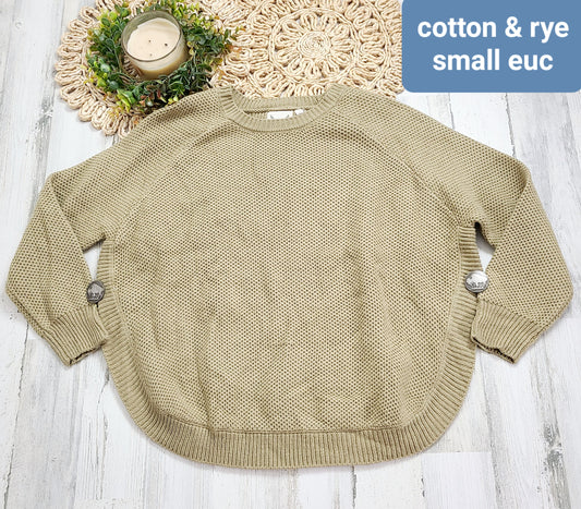 cotton & rye sweater small