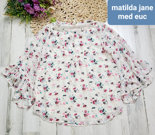 matilda jane flare sleeves womens medium