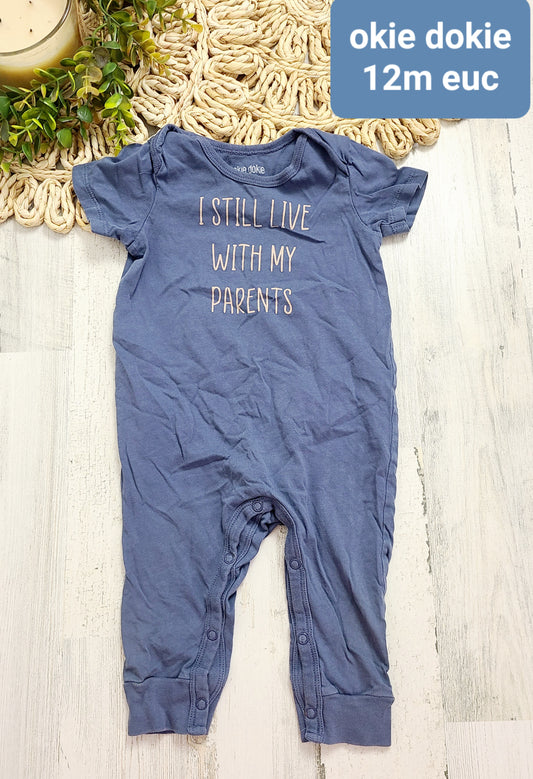I still live with my parents jumpsuit okei dokei