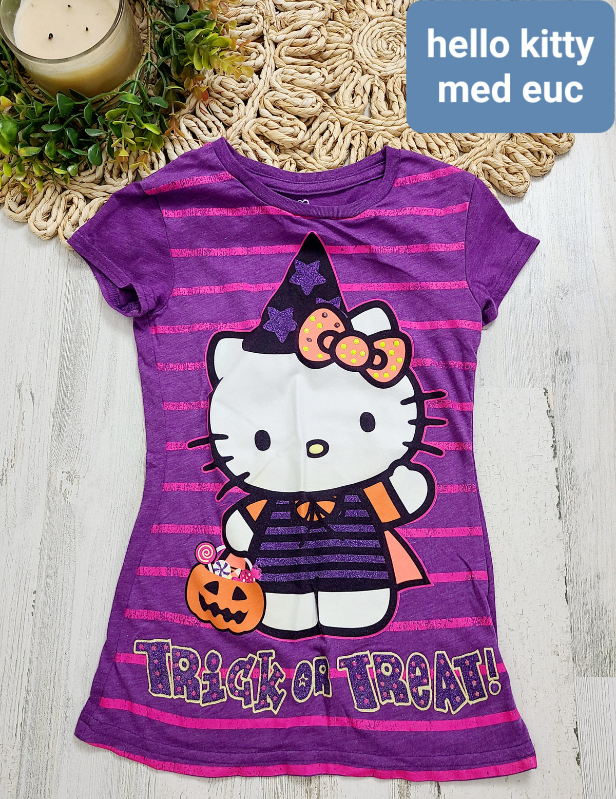 hello kitty trick or treat short sleeve