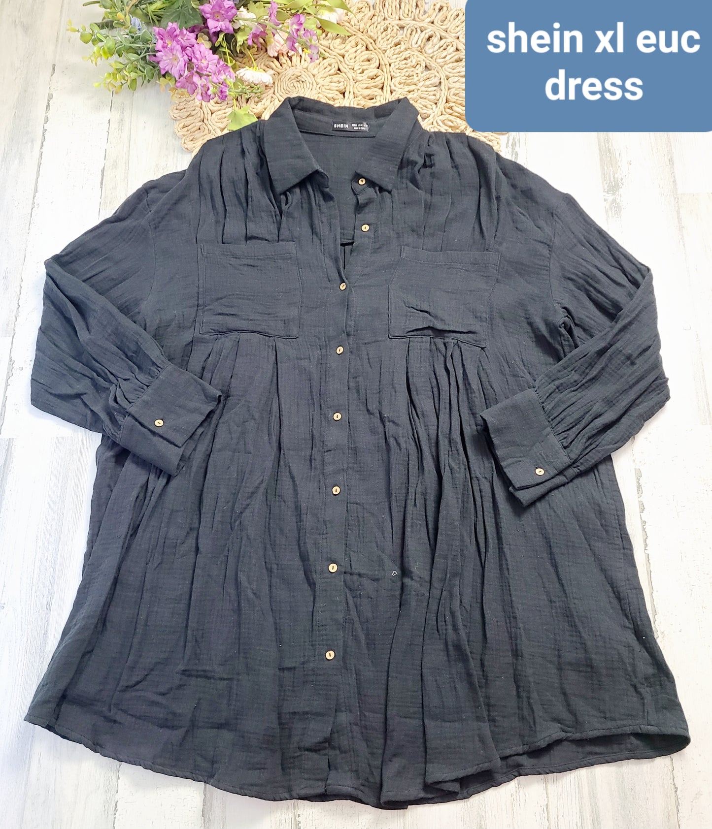 shein xl gauze dress