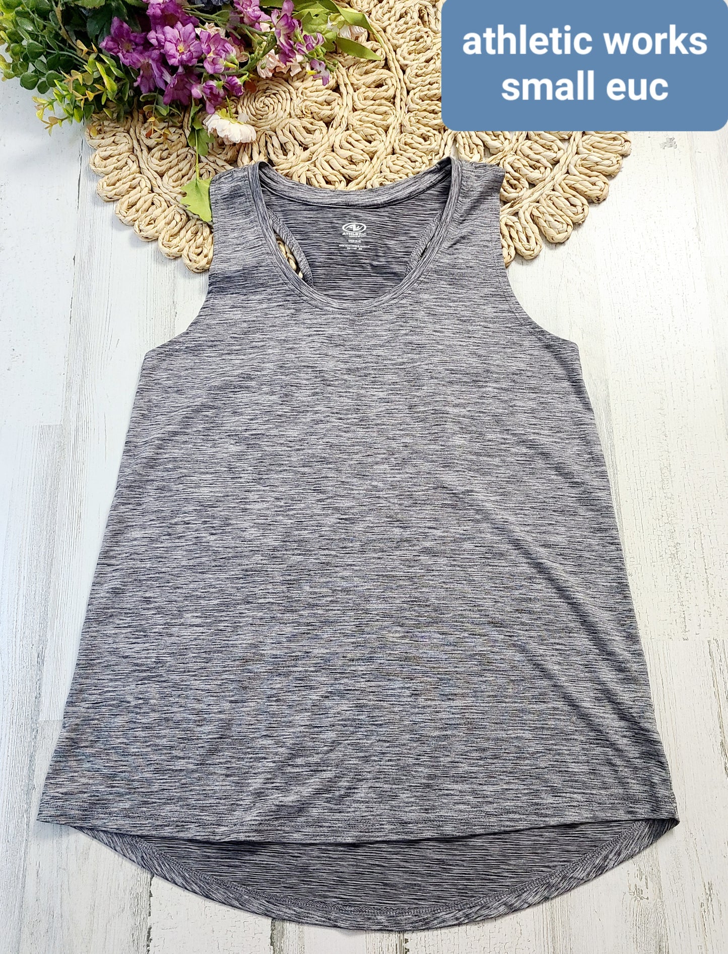 heather gray athletic works tank