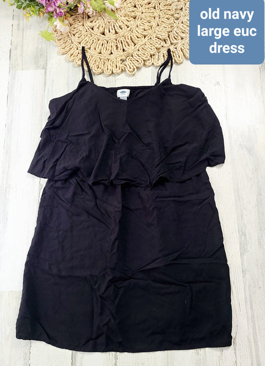 black top ruffle old navy dress