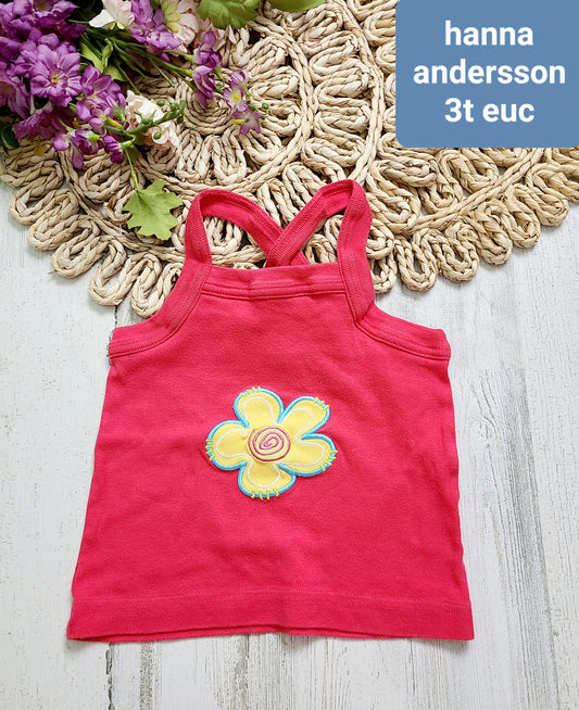 hanna andersson tank with flower