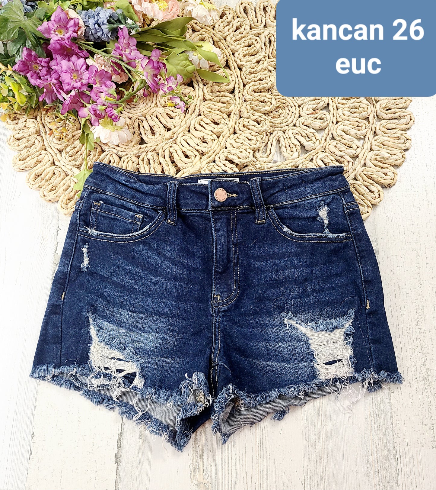 kancan distressed xs shorts