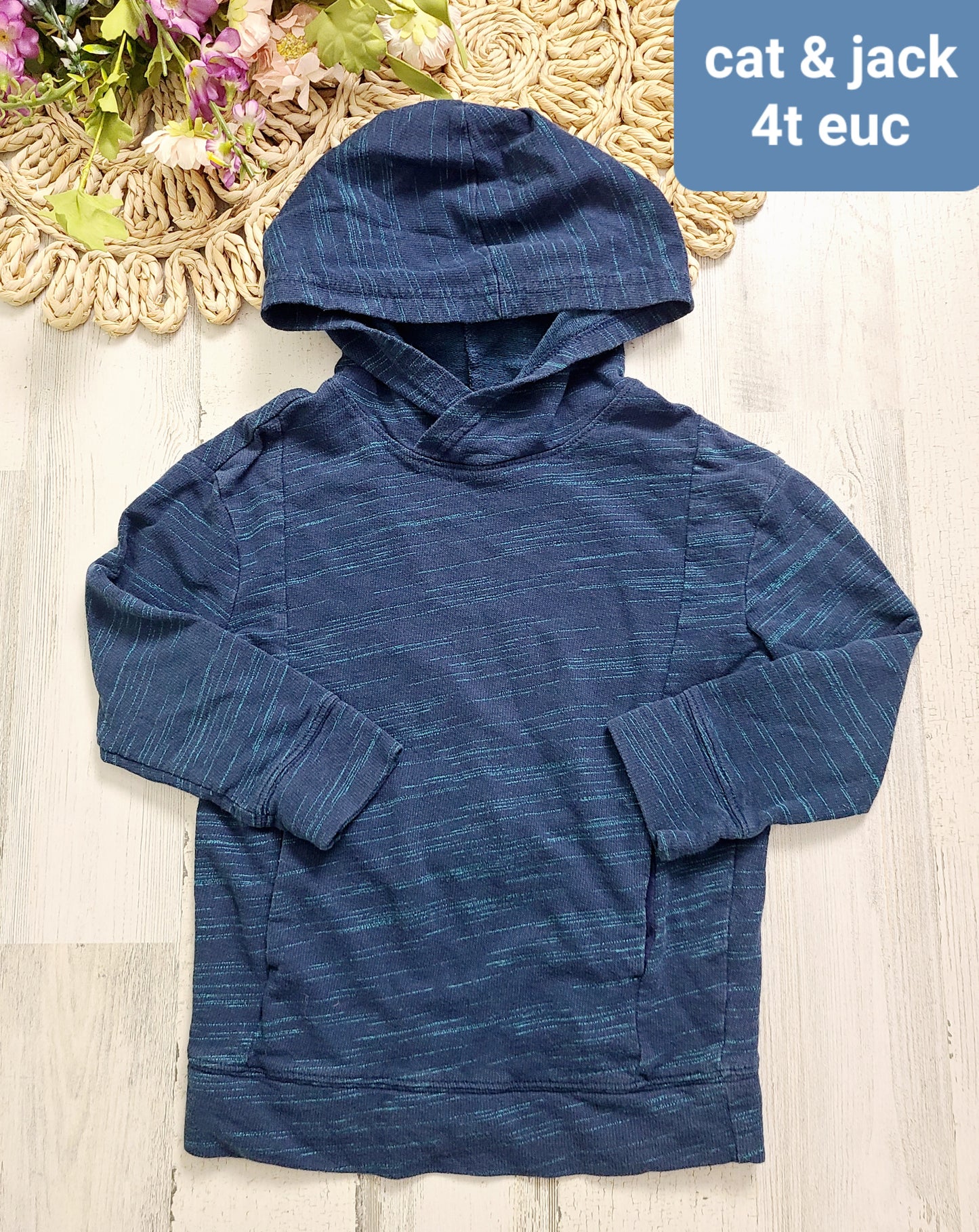 blue heathered hood cat&jack