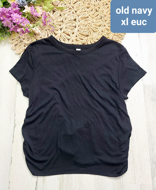 Old navy open back black tee