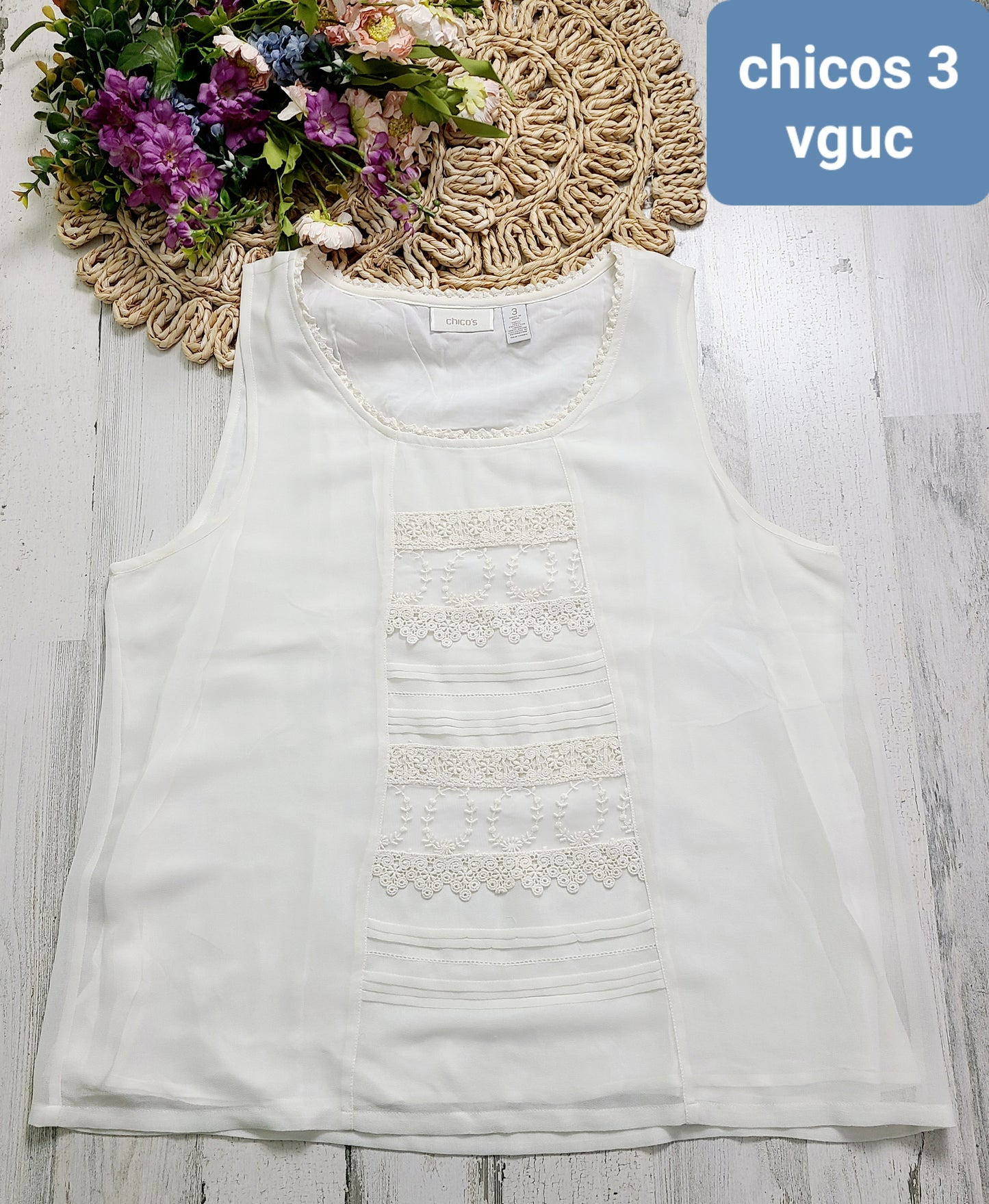 chicos white tank