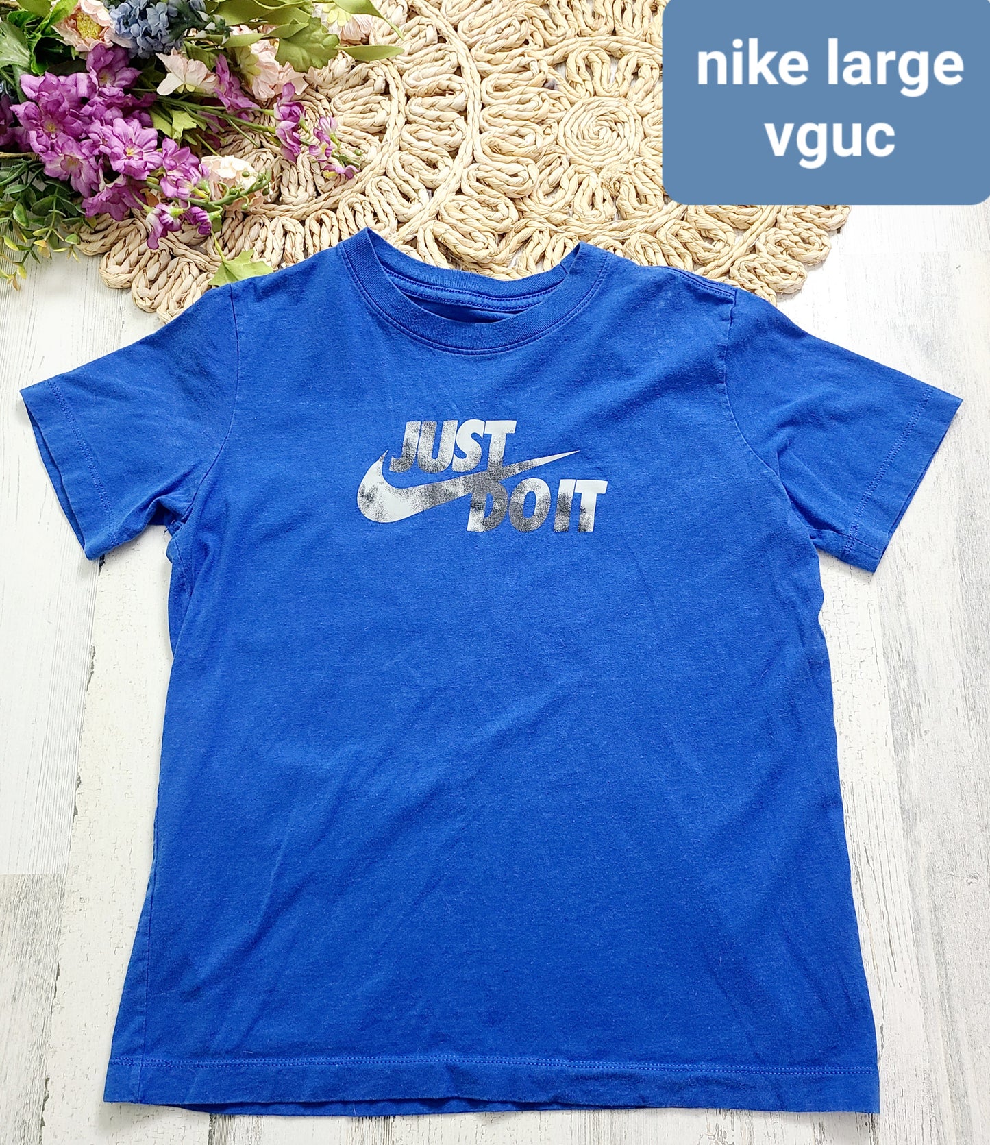 large nike blue tee