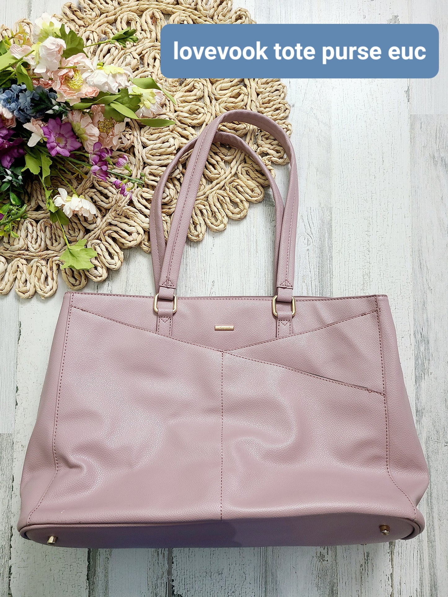lovevook pink tote