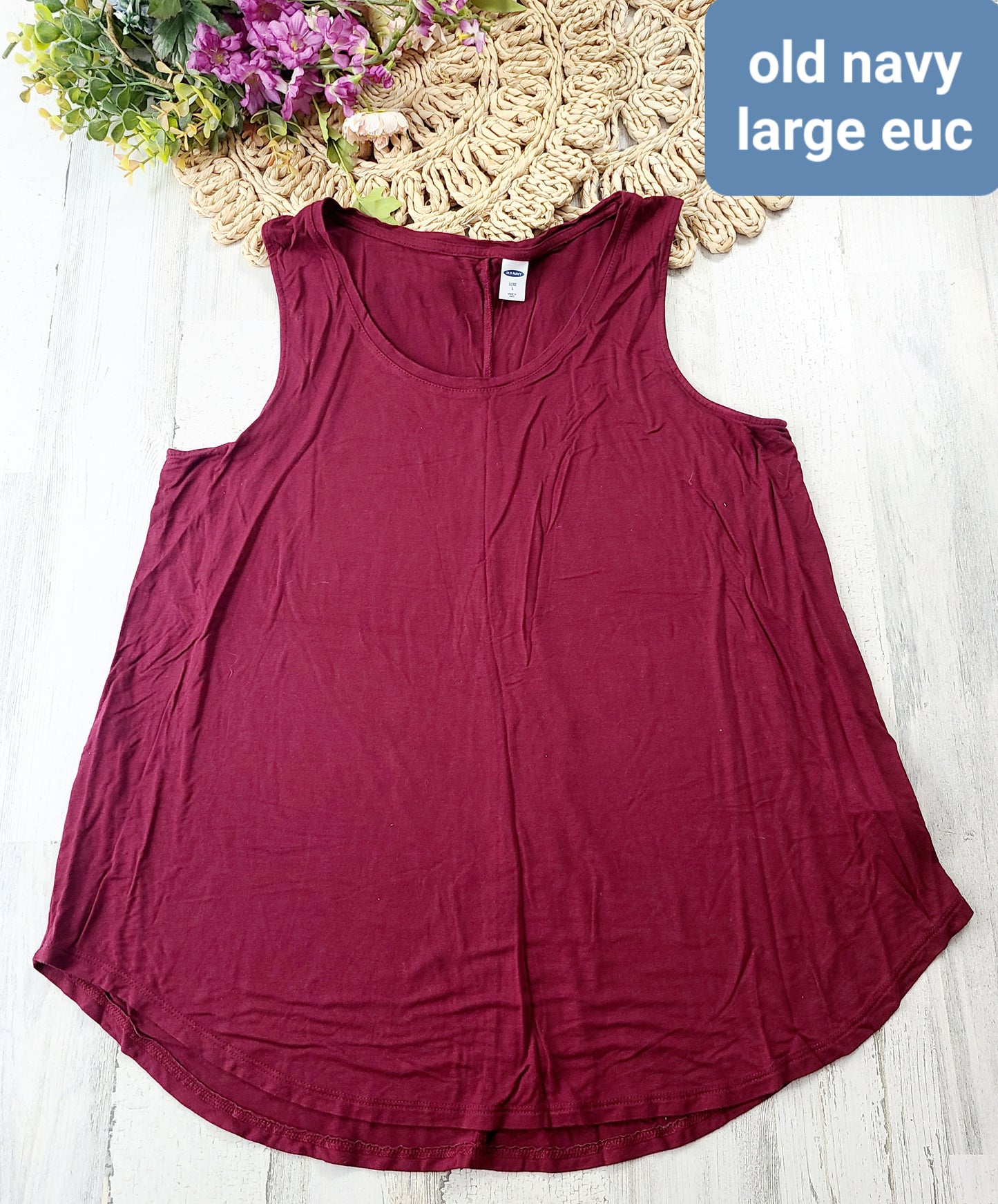 old navy large dark red