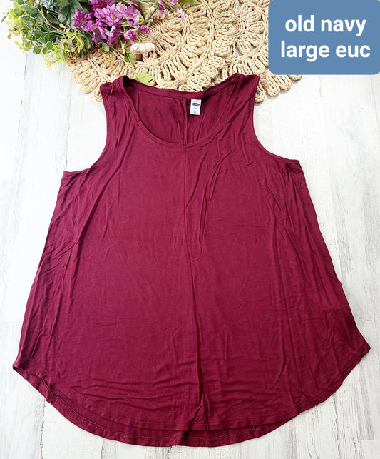 old navy large dark red