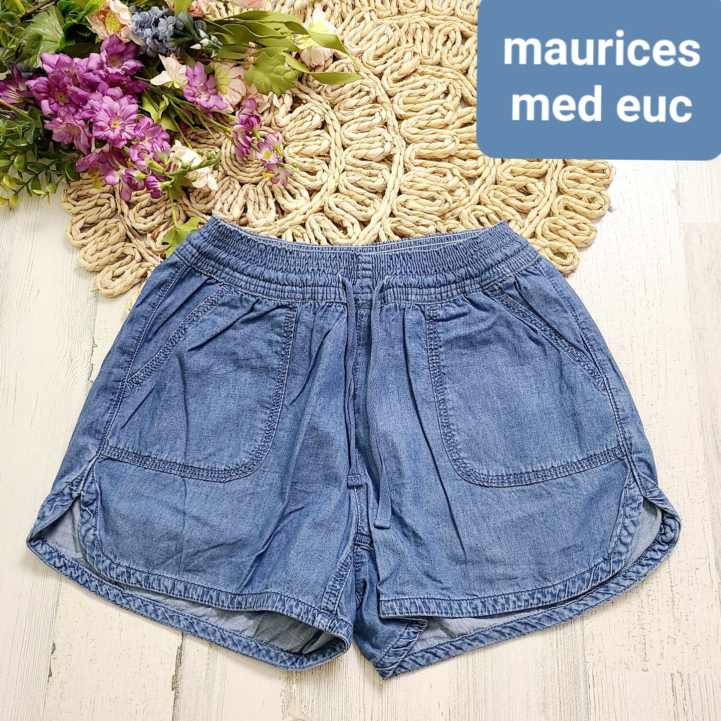 maurices chambray shorts medium