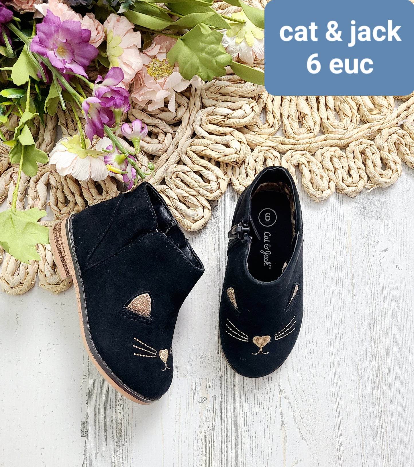 cat black boots cat&jack