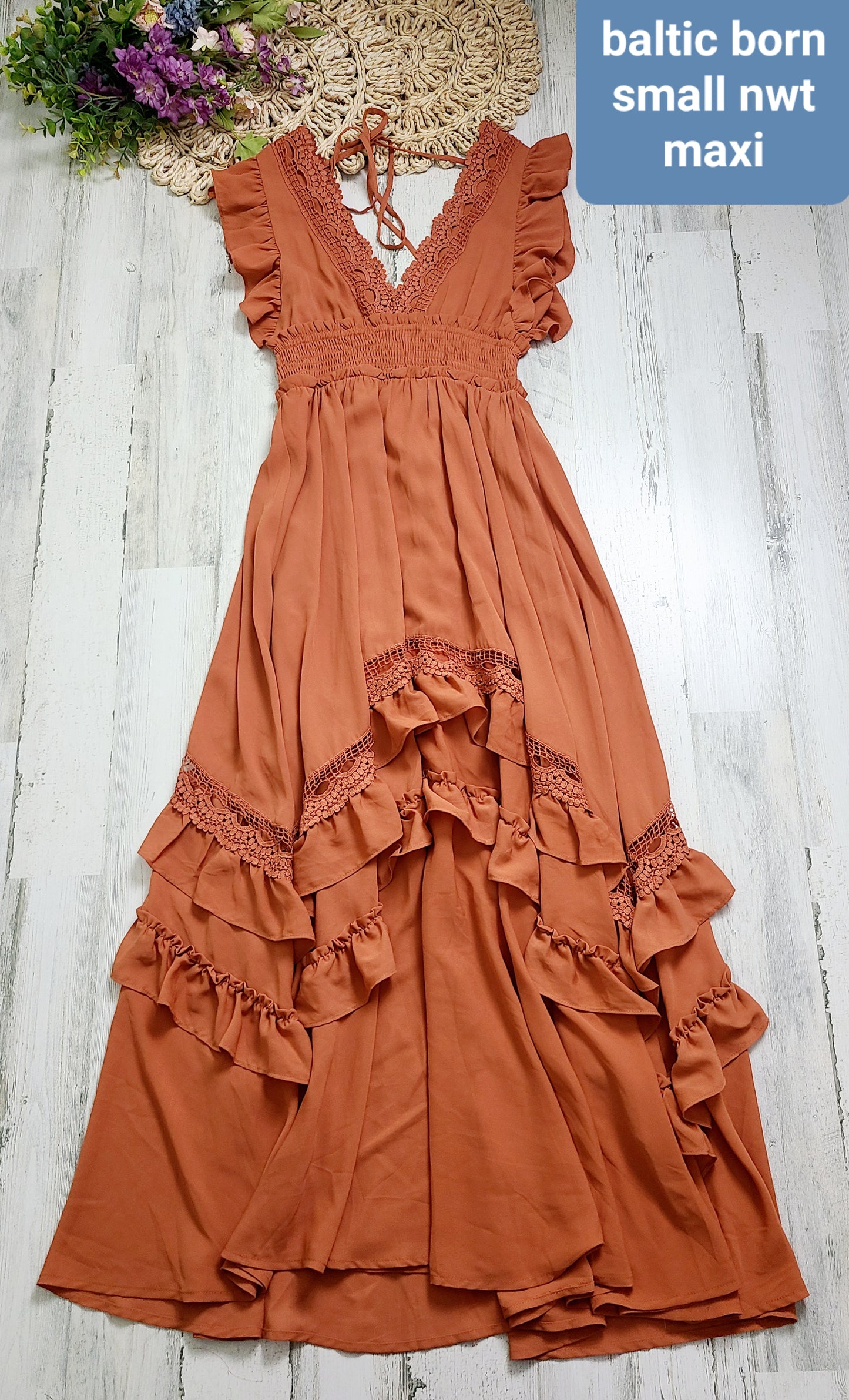 new baltic born orange dress