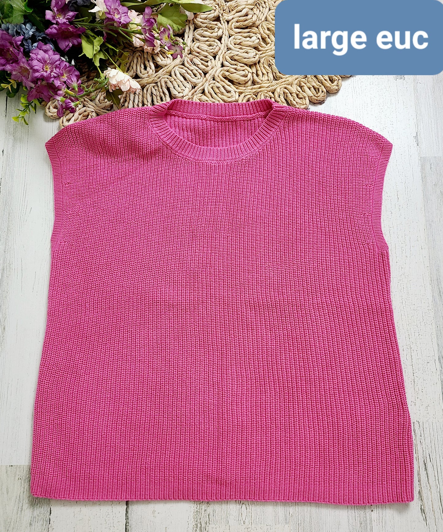 large sweater top pink no brand