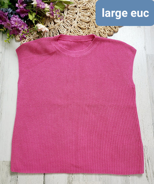 large sweater top pink no brand
