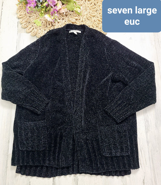 chenille soft cardigan seven