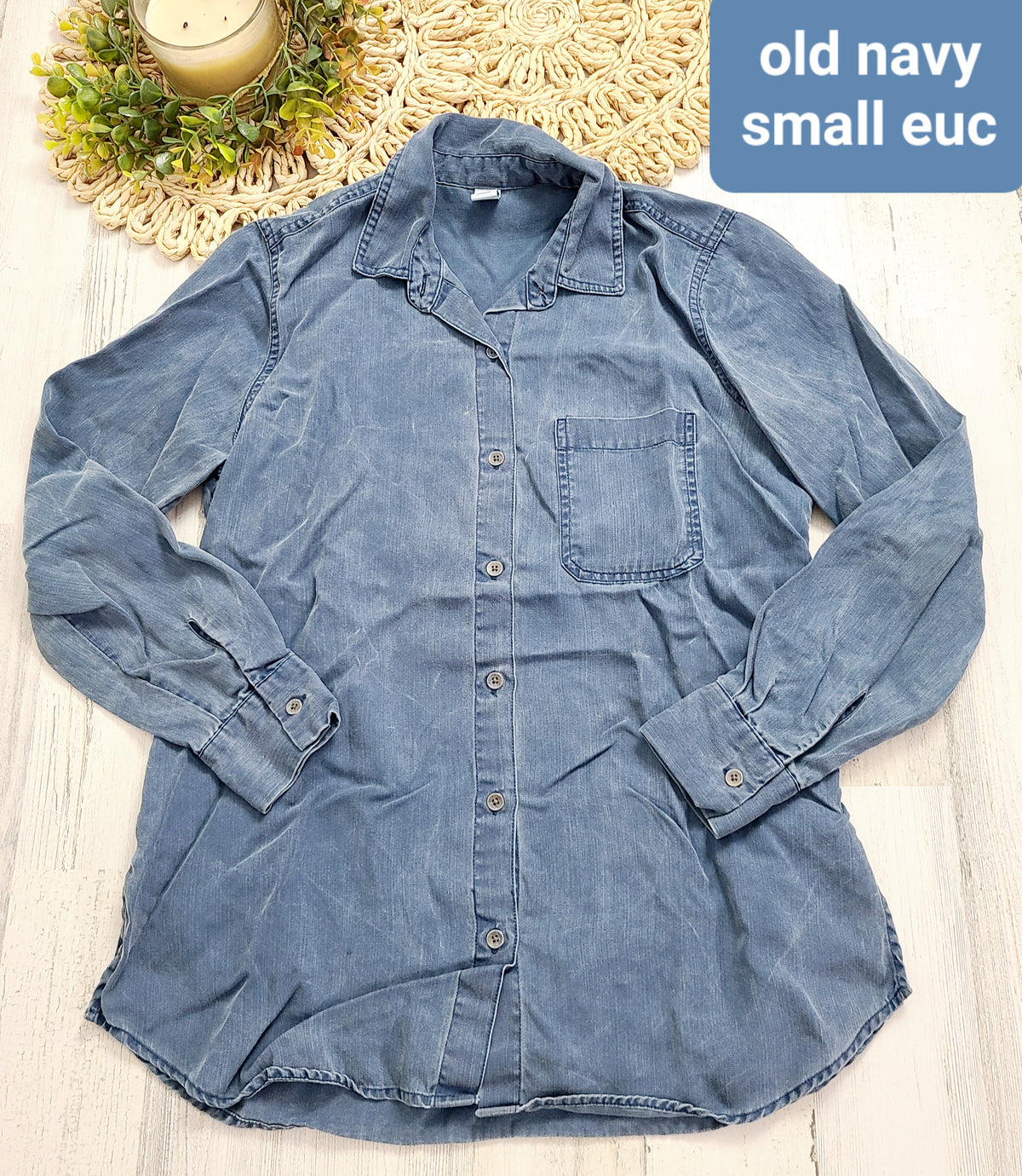 chambray old navy button down