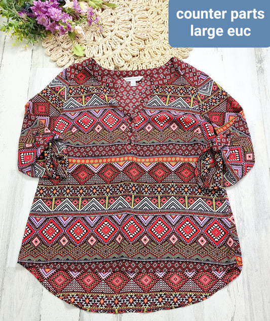 counterparts patterned top