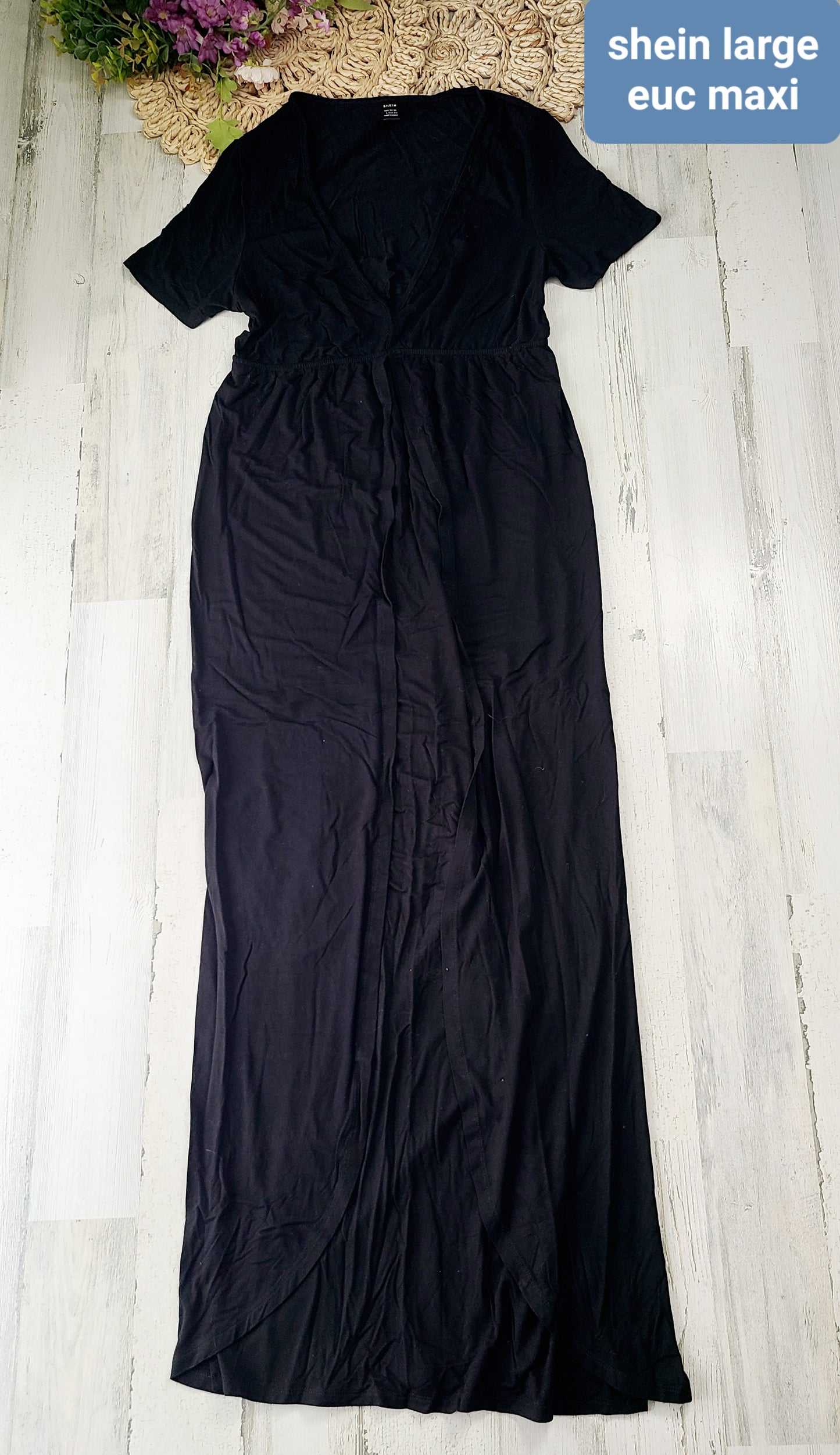 shein black maxi large